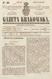 Gazeta Krakowska. 1842, nr 20