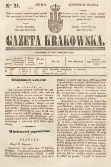 Gazeta Krakowska. 1842, nr 21