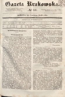 Gazeta Krakowska. 1848, nr 141