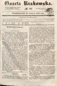 Gazeta Krakowska. 1848, nr 142