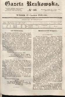 Gazeta Krakowska. 1848, nr 143