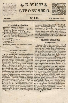 Gazeta Lwowska. 1842, nr 19