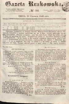 Gazeta Krakowska. 1848, nr 144