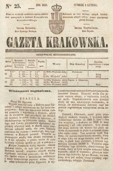 Gazeta Krakowska. 1842, nr 25