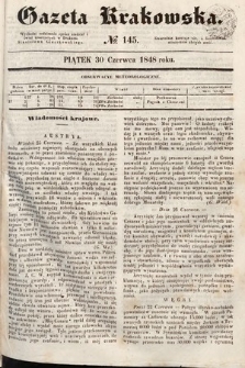 Gazeta Krakowska. 1848, nr 145