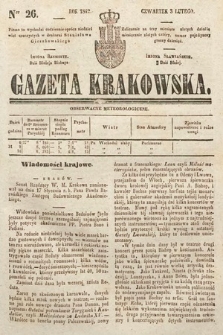 Gazeta Krakowska. 1842, nr 26