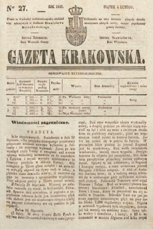 Gazeta Krakowska. 1842, nr 27