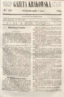 Gazeta Krakowska. 1848, nr 147