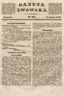 Gazeta Lwowska. 1842, nr 21