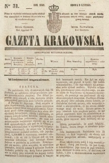 Gazeta Krakowska. 1842, nr 31