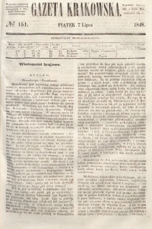 Gazeta Krakowska. 1848, nr 151