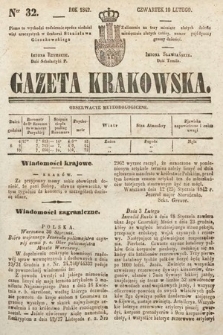 Gazeta Krakowska. 1842, nr 32