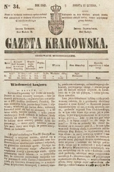 Gazeta Krakowska. 1842, nr 34