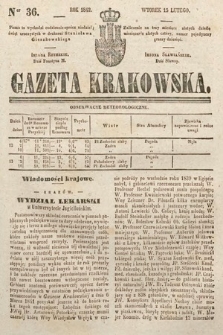 Gazeta Krakowska. 1842, nr 36