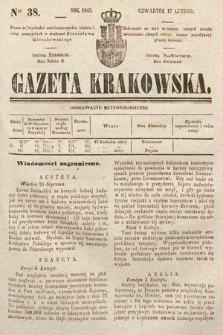 Gazeta Krakowska. 1842, nr 38
