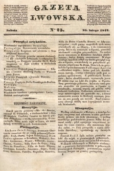 Gazeta Lwowska. 1842, nr 25