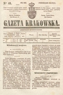 Gazeta Krakowska. 1842, nr 41