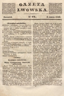 Gazeta Lwowska. 1842, nr 27