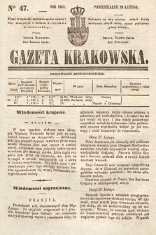 Gazeta Krakowska. 1842, nr 47