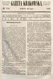 Gazeta Krakowska. 1848, nr 170