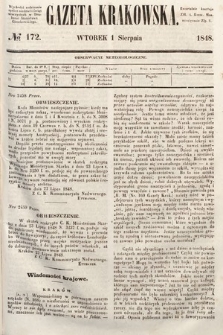 Gazeta Krakowska. 1848, nr 172