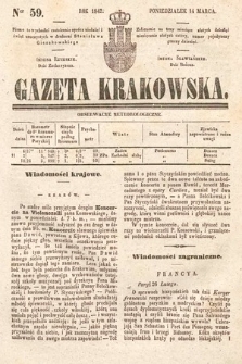 Gazeta Krakowska. 1842, nr 59