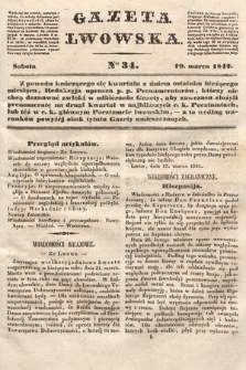 Gazeta Lwowska. 1842, nr 34