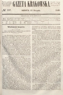 Gazeta Krakowska. 1848, nr 187