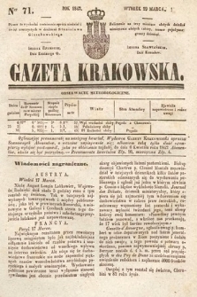 Gazeta Krakowska. 1842, nr 71
