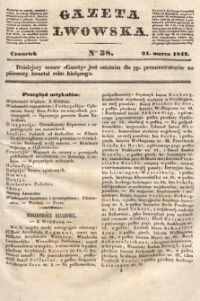 Gazeta Lwowska. 1842, nr 38