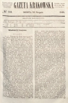 Gazeta Krakowska. 1848, nr 193