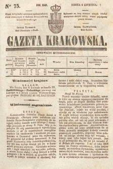 Gazeta Krakowska. 1842, nr 75