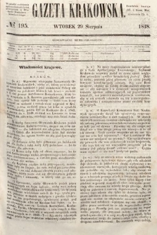 Gazeta Krakowska. 1848, nr 195