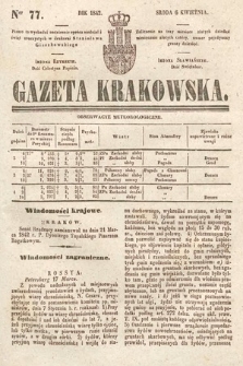 Gazeta Krakowska. 1842, nr 77