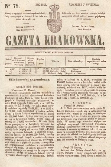 Gazeta Krakowska. 1842, nr 78
