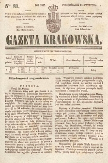 Gazeta Krakowska. 1842, nr 81