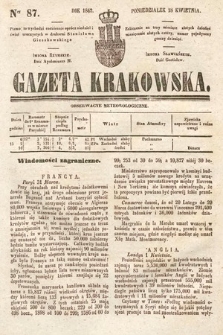 Gazeta Krakowska. 1842, nr 87