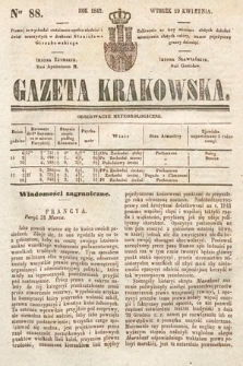 Gazeta Krakowska. 1842, nr 88