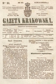 Gazeta Krakowska. 1842, nr 91