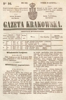 Gazeta Krakowska. 1842, nr 94