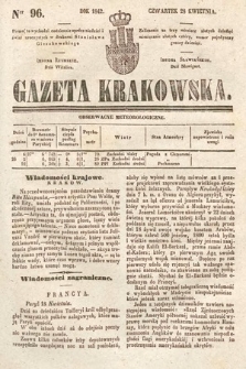 Gazeta Krakowska. 1842, nr 96