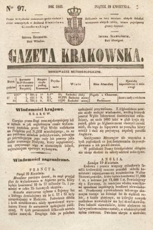 Gazeta Krakowska. 1842, nr 97
