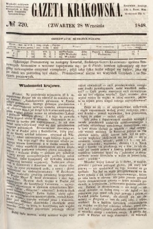 Gazeta Krakowska. 1848, nr 220