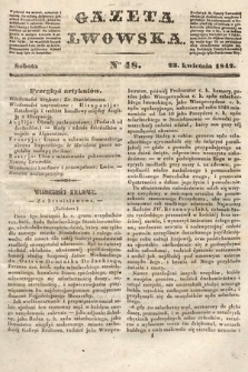 Gazeta Lwowska. 1842, nr 48