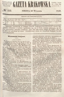 Gazeta Krakowska. 1848, nr 222