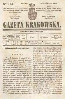 Gazeta Krakowska. 1842, nr 104