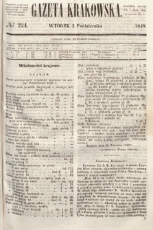 Gazeta Krakowska. 1848, nr 224