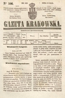 Gazeta Krakowska. 1842, nr 106