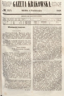 Gazeta Krakowska. 1848, nr 225