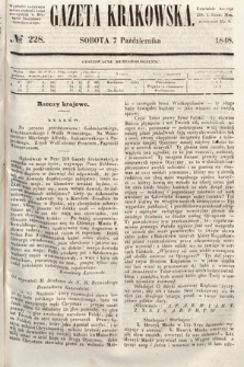 Gazeta Krakowska. 1848, nr 228